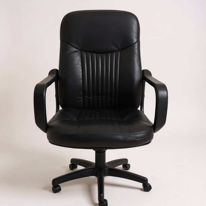 Photo 1 of BLACK SWIVEL OFFICE CHAIR