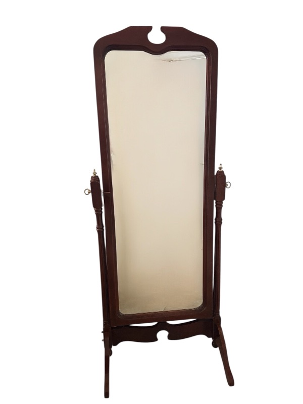 Photo 1 of MAHOGANY FREESTANDING TILT MIRROR W24” H63”