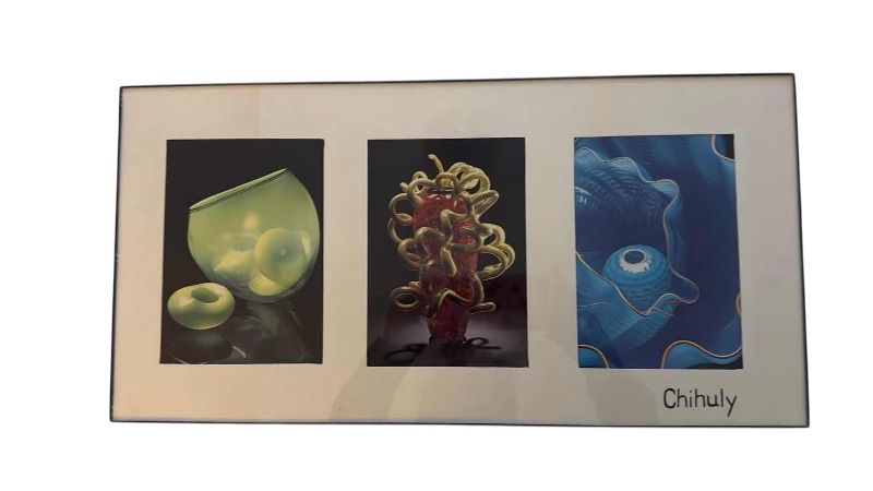 Photo 1 of FRAME "CHIHULY" ARTWORK 20” x 10”