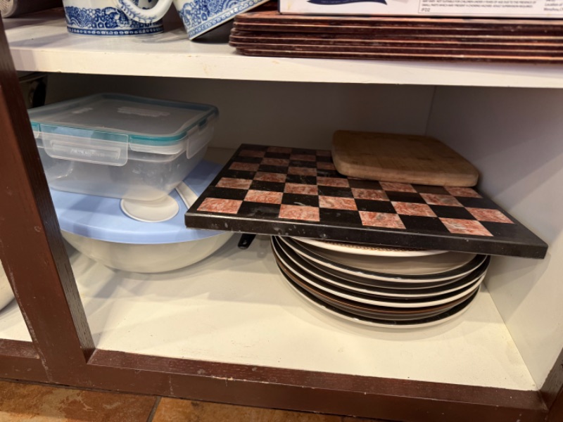 Photo 1 of CONTENTS OF KITCHEN CABINET-KITCHEN DISHES