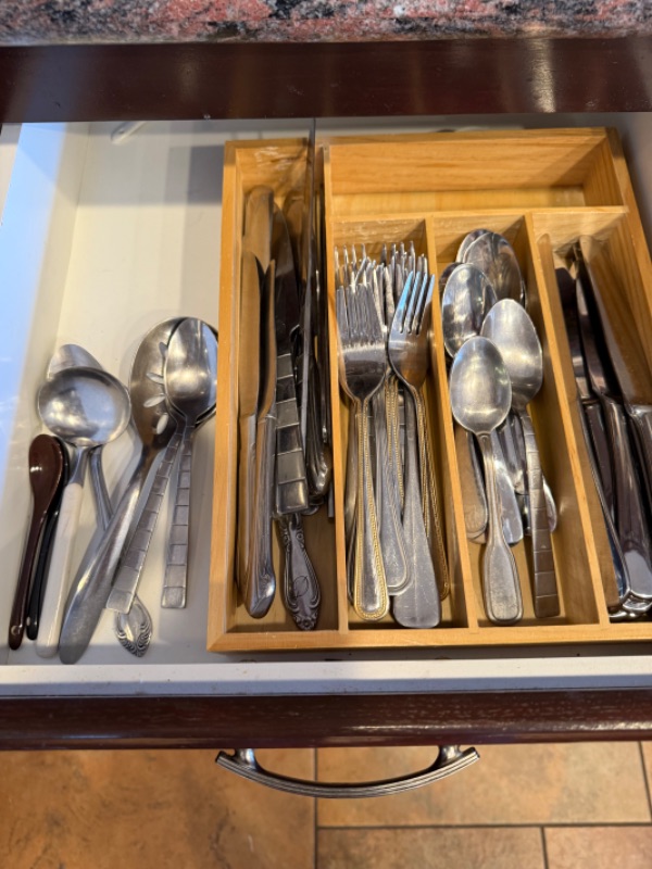 Photo 1 of CONTENTS OF KITCHEN DRAWER-SILVERWARE