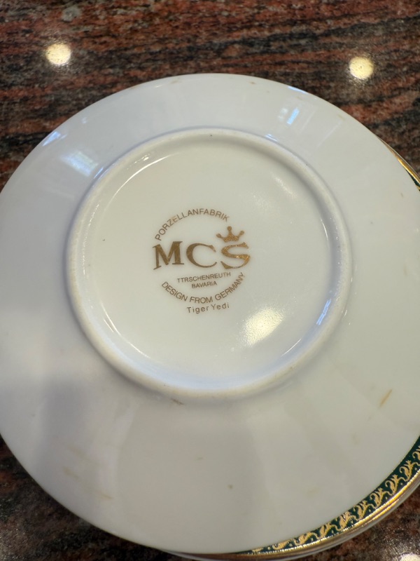 Photo 1 of NIB 12 PC PORCELAIN COFFEE SET W. ADDITIONAL COFFEE SETS & PLATES