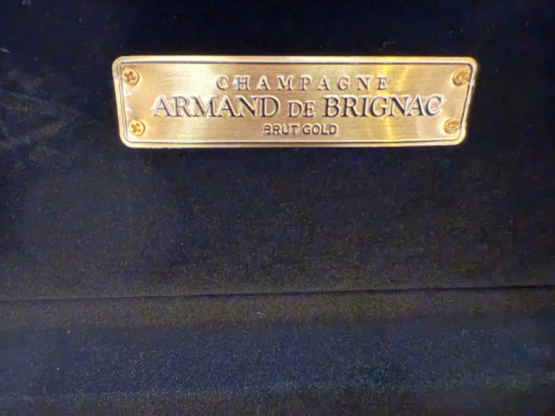 Photo 1 of 2-ARMAND DE BRIGNAC ACE OF SPADES CHAMPAGNE BLACK LACQUER EMPTY BOXES W VELVET LINING