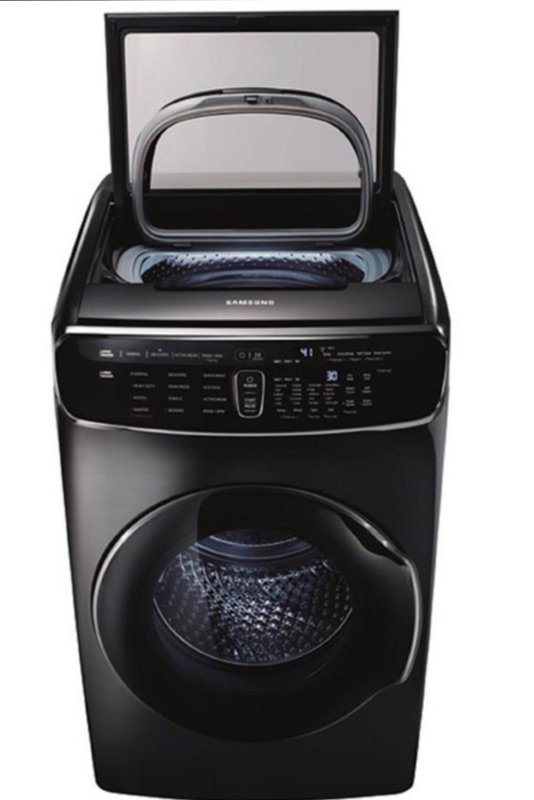 Photo 1 of SAMSUNG BLACK & STAINLESS STEEL WASHER