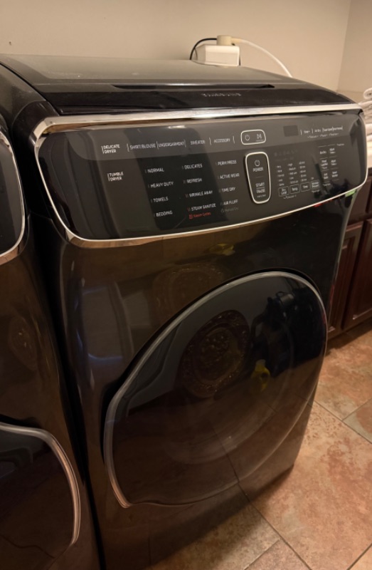 Photo 1 of SAMSUNG BLACK  & STAINLESS STEEL GAS FRONT LOAD DRYER