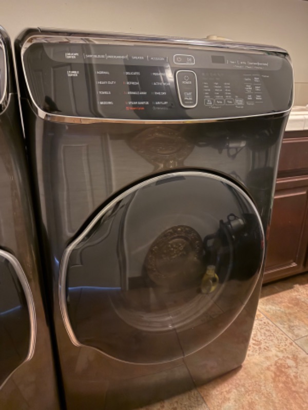 Photo 1 of SAMSUNG BLACK  & STAINLESS STEEL GAS FRONT LOAD DRYER