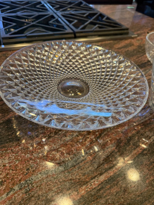 Photo 1 of 3-CRYSTAL SERVING BOWLS & BASKET