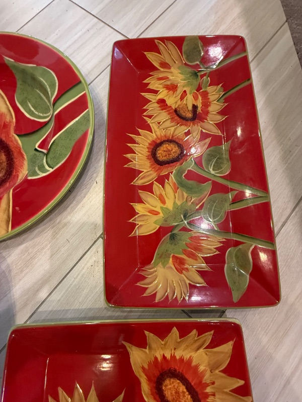 Photo 1 of 4-CERAMIC COLORFUL PLATTERS