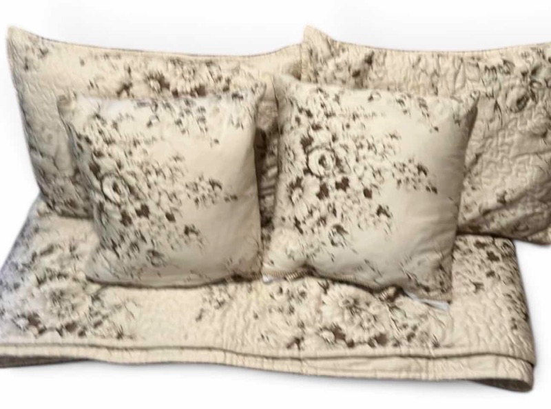 Photo 1 of QUEEN BEDDING AND FOUR PILLOWSi