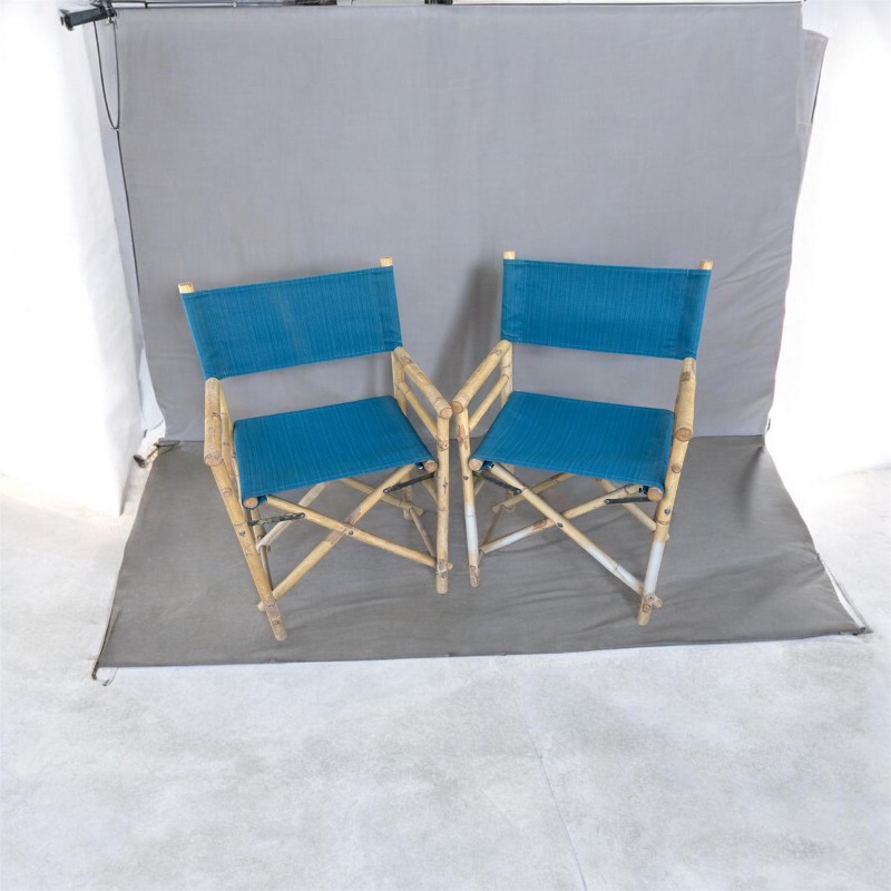 Photo 1 of 2- DIRECTOR BAMBOO CHAIRS