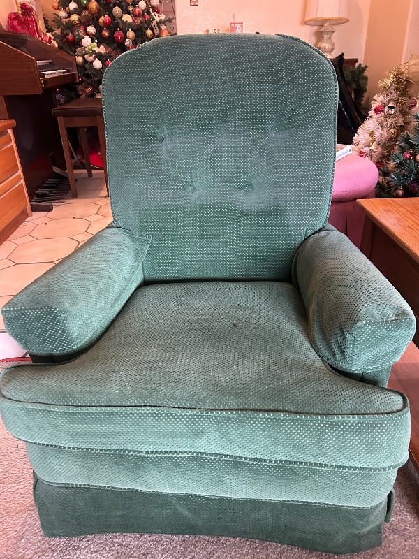 Photo 1 of FABRIC SWIVEL ROCKING CHAIR 29“ x 31“ x H39“