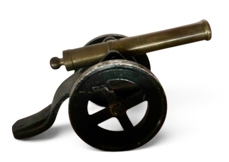 Photo 1 of METAL AND BRASS MINIATURE CANON H6.5”