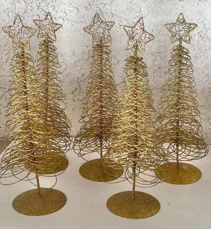 Photo 1 of 5 - 13” WIRE CHRISTMAS TREES