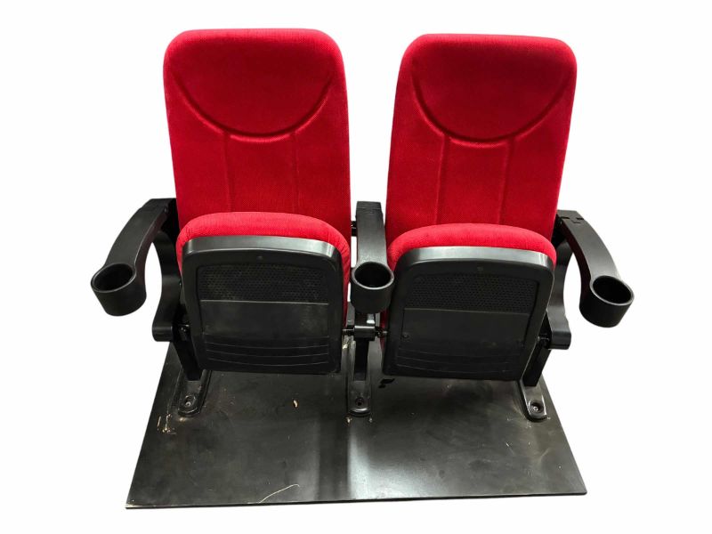 Photo 1 of MOCK MOVIE THEATRE CHAIRS MOUNTED ON PLATFORM