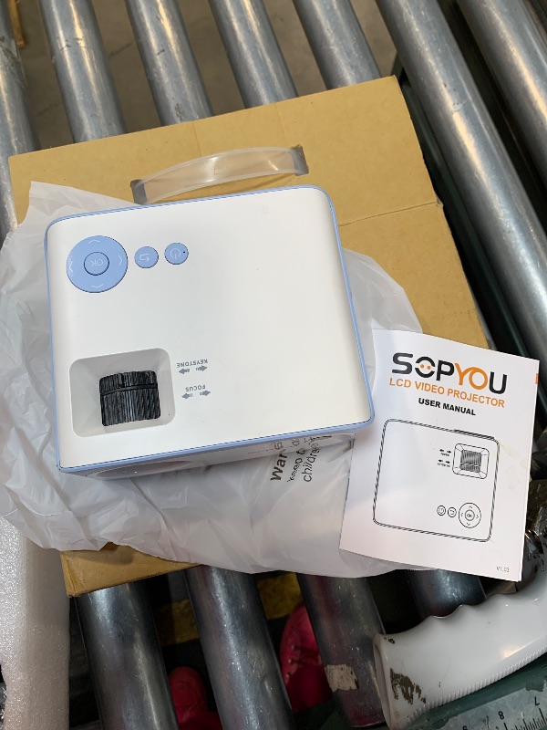 Photo 3 of [Ultra-Slim 1.97"| Netflix Licensed | AI Auto Focus | 360° Stand] Smart Mini Projector with WiFi 6 & Bluetooth, Built-in Netflix/YouTube/Disney+/Hulu, DBPOWER N5 Movie Projector for Bedroom (Black)