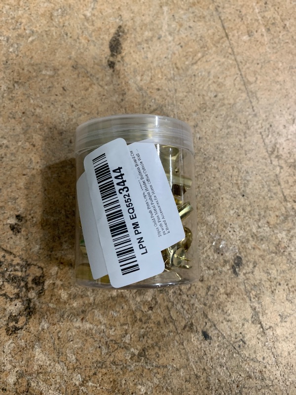 Photo 1 of 20pcs Gold Push Pins Clips, Thumb Tacks Bulldog Clips with Pins Metal Pushpin Holder Bulletin Board Cork Board Accessories for Home Office Cubicle Wall Use