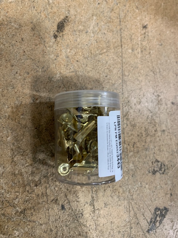 Photo 1 of 20pcs Gold Push Pins Clips, Thumb Tacks Bulldog Clips with Pins Metal Pushpin Holder Bulletin Board Cork Board Accessories for Home Office Cubicle Wall Use
