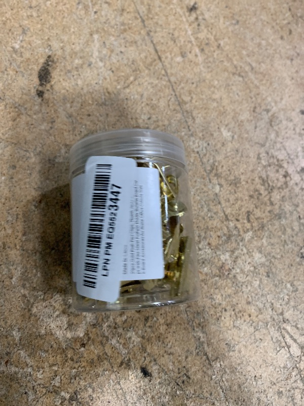 Photo 1 of 20pcs Gold Push Pins Clips, Thumb Tacks Bulldog Clips with Pins Metal Pushpin Holder Bulletin Board Cork Board Accessories for Home Office Cubicle Wall Use