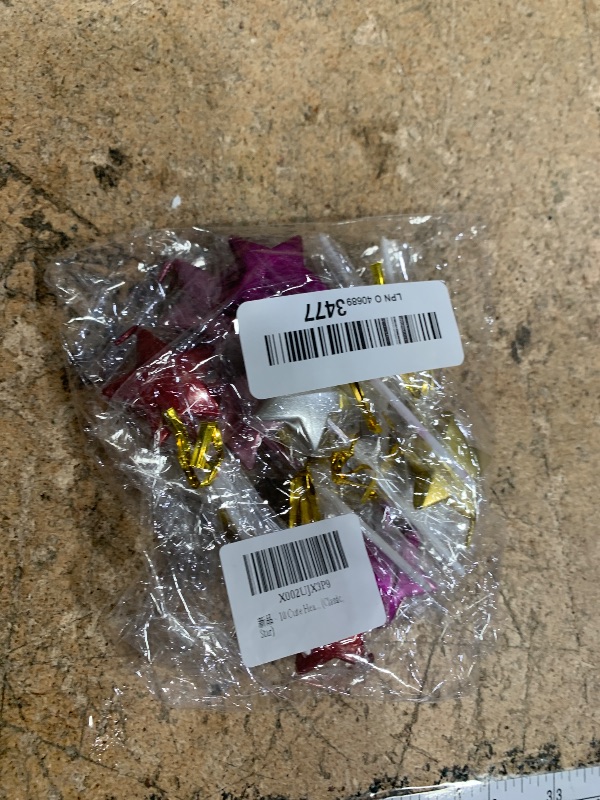 Photo 1 of 10 Cute Heart Shaped and Star Birthday Candles Multi Color Cake Candle Toppers for Party Wedding Cake Decoration Supplies Cute Birthday Decorations (Classic, Star)