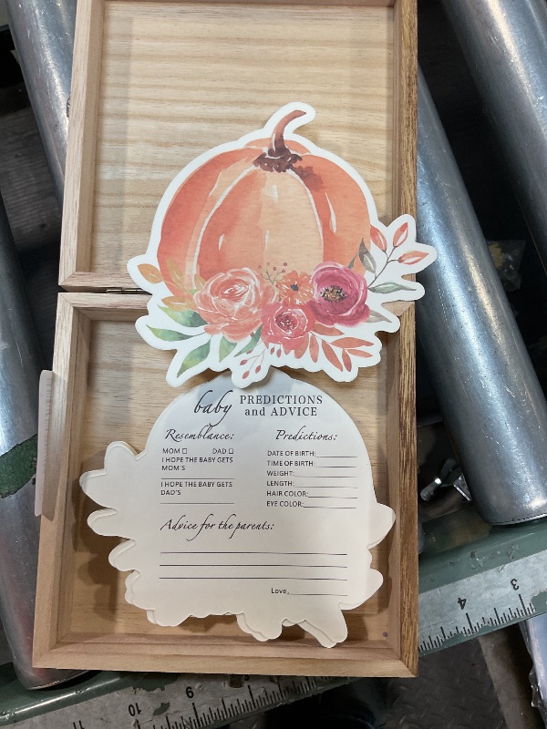 Photo 1 of **PREDICTION CARDS DIFFER FROM STOCK PHOTO**  50Pcs Baby Shower Advice Cards for Baby Shower Games, Baby Clothes Advice and Wish Cards Box for New Parents Baby Shower Decorations (Advice Cards)