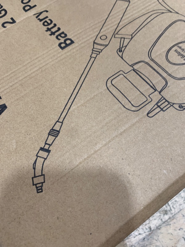 Photo 1 of 2 Gallon Battery Powered Garden Sprayer, Electric Sprayer, Weed Yard Lawn Sprayers with 5 Mist Nozzles & Retractable Wand & Adjustable Strap for Lawn, Garden, Yard