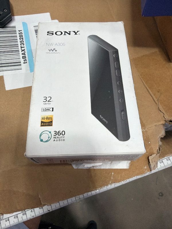 Photo 1 of ***SEE NOTES***
Sony NW-A306 Walkman 32GB Hi-Res Portable Digital Music Player with Android, up to 36 Hour Battery, Wi-Fi & Bluetooth and USB Type-C – Black NW-A306/B, Black