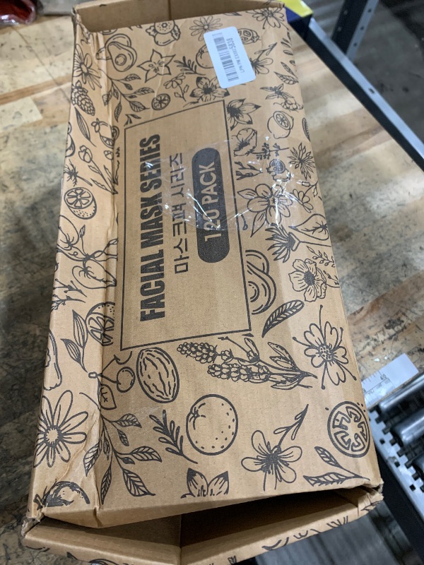 Photo 1 of **PARTIAL SET MISSING PIECES** Viozakanry 120 Pcs Assorted Combo Collagen Essence Face Masks Skincare Moisturizing Sheet Masks Bulk Hydrating Soothing Facial Mask for Most Skin Types Women Girls Gift Home Spa Travel