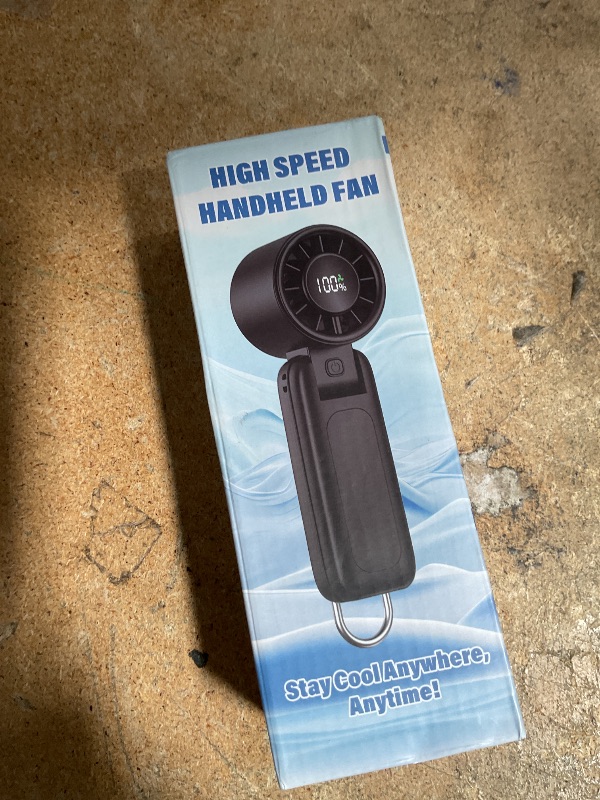 Photo 1 of 4 in 1 Portable Handheld Turbo Fan, 9000RPM High-Speed Mini, 180° Foldable, 1-100 Speeds, Up to 15H Use, 5000mAh Battery, Powerful Personal Cooling, Hand Held Fan for Travel, Indoor & Outdoor