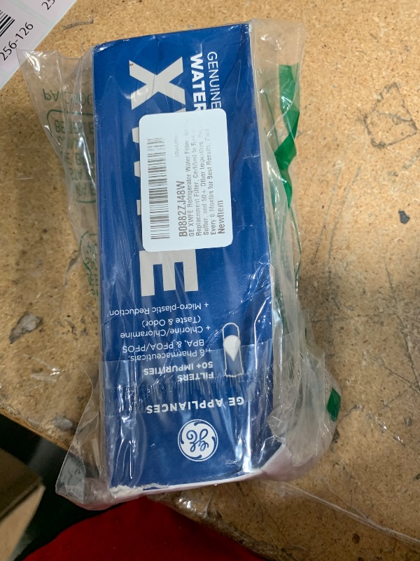 Photo 1 of GE XWFE Refrigerator Water Filter, Genuine Replacement Filter, Certified to Reduce Lead, Sulfur, and 50+ Other Impurities, Replace Every 6 Months for Best Results, Pack of 1