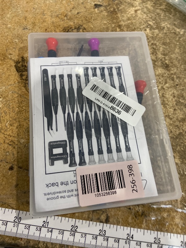 Photo 1 of 18PCS Mini Precision Screwdriver Set With Case, Lengnoyp Magnetic Small Flathead Phillips Pentalobe Torx Star Screwdriver Set Kit and Tweezers for Repairing Computer Eyeglass Phone Watch