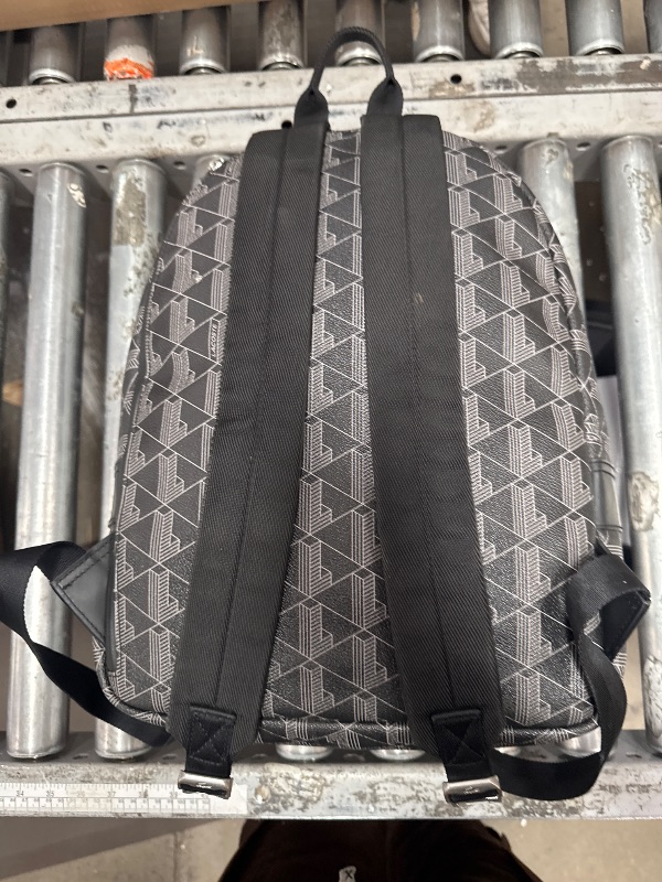 Photo 1 of *ZIPPER DAMAGE* LACOSTE BACKPACK BLACK AND GREY 