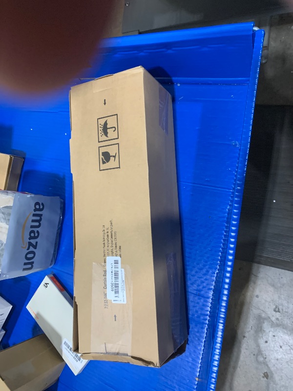 Photo 1 of ** Partial Set**
Long Curtain Rods for Windows 72 to 144 Inches, USFOOK 7/8 Inch Telescoping Splicing Silver Drapery rod 32 to 144 Inches, Heavy Duty Curtain Rod with Translucent Finials