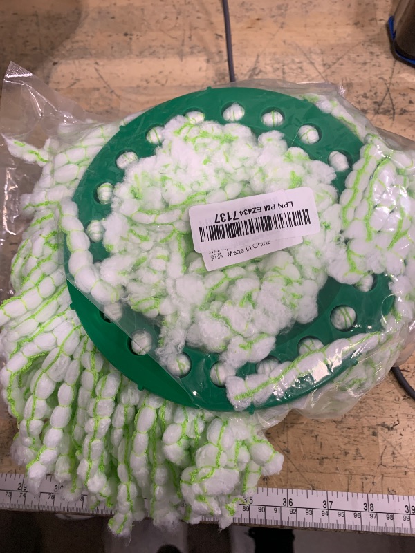 Photo 1 of 3 Pack Mop Head Replacement for Libman Tornado, Spin Mop Replacement Head Compatible with Libman, Easy to Replace, Machine Washable, Green and White