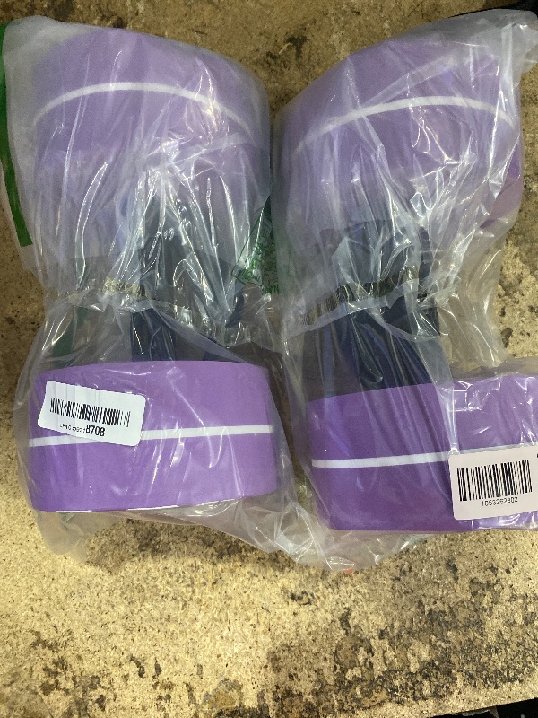 Photo 1 of Sportneer Aquatic Exercise Dumbbells Water Weights Water Dumbbell Aerobics Workouts Set of 2 EVA Foam Pool Weights Dumbbells Set Aqua Fitness Barbells Equipment, Purple White