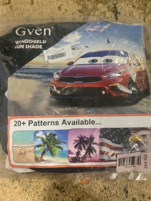 Photo 1 of Gven Windshield Sun Shade, 2025 Car Sun Shade Windshield for Front Window Funny Automotive Interior Cover Sun Visor Protector Blocks UV Rays Foldable 240T Keep Your Vehicle Cool(Eyes-Grey, L)