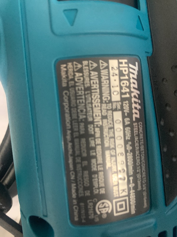 Photo 1 of Makita 5/8"" Hammer Drill Kit