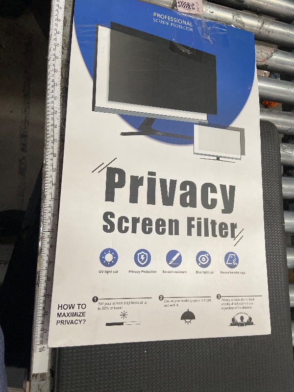 Photo 1 of [2-Pack] 27 Inch Privacy Screen for Computer Monitor 16:9 Aspect Ratio, Eye Protection Anti Blue Light Glare Shield, 27inch Removable Black Blackout Anti Spy Desktop Security Private Filter