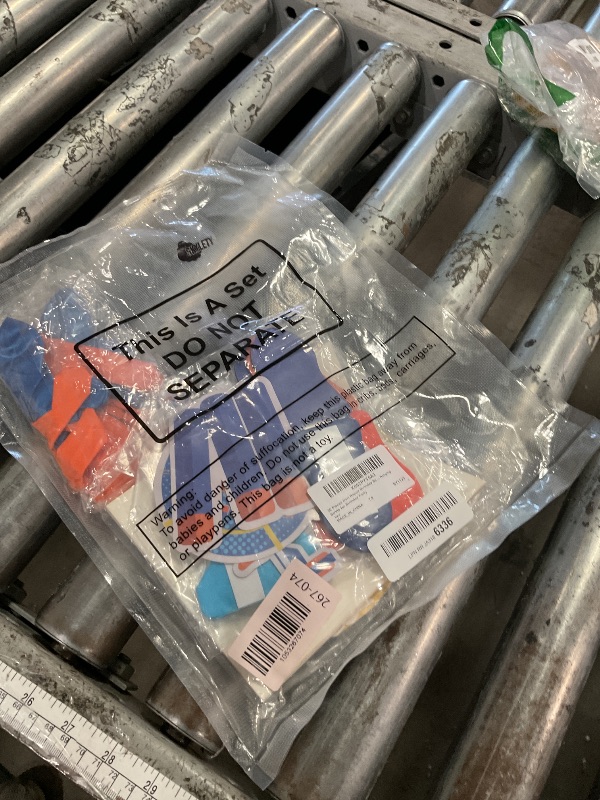 Photo 1 of ******SEE NOTES *****30 Pieces Dart Happy Birthday Supplies Gun Decoration Banner Latex Balloons Paper Fans Honeycomb Centerpieces 3D Dart Table Decorations Hanging Swirls for Birthday Party