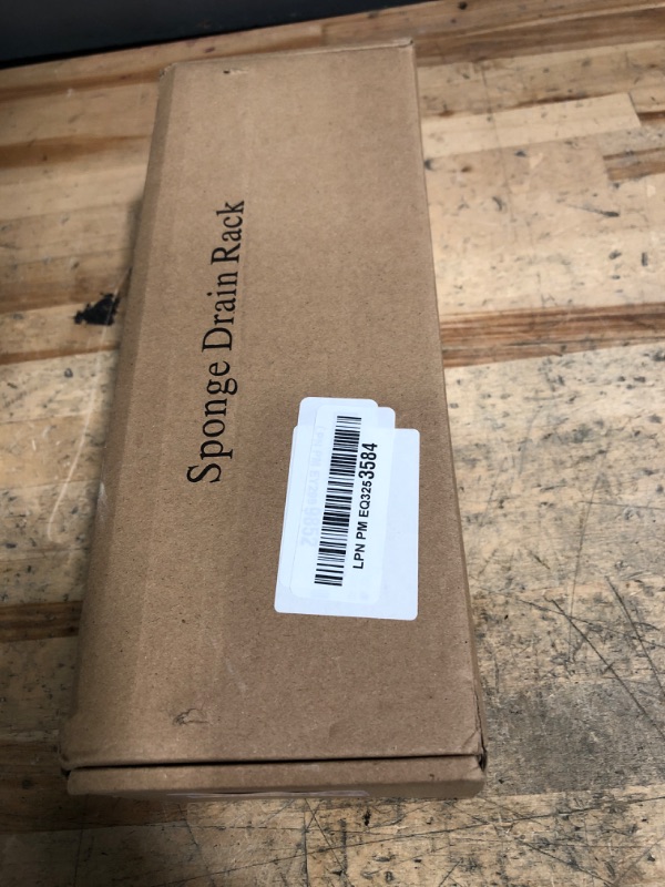 Photo 1 of (used)(incomplete) Cisily Extra Large Silver Kitchen Sink Caddy Organzier with High Brush Holder, Sponge Holder for Sink, 304 Rustproof Stainless