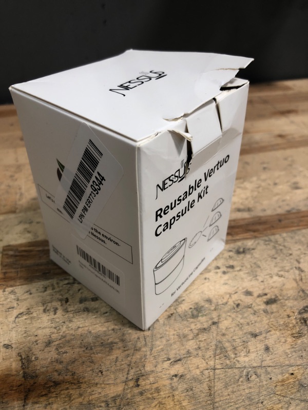 Photo 1 of Nessus Reusable Kit for Nespresso Pods Vertuo, Reuse Old Coffee Pods for Nespresso Vertuo: 100 Pcs Aluminum Foil Seal Lid, Holder, Brush, Refillable Vertuo Plus Next Capsule Machine