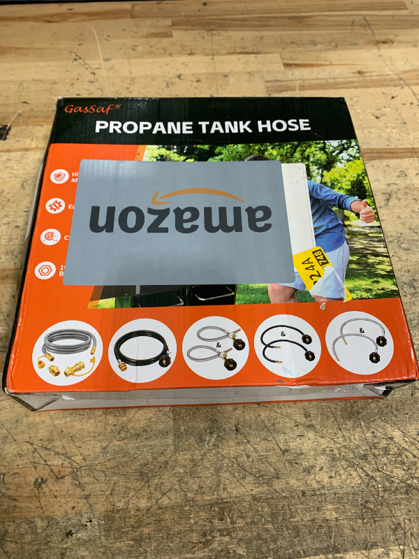 Photo 1 of **PARTIAL SET/HOSE ONLY** GasSaf 6FT 3/8" ID Natural Gas Hose, Natural Gas Grill Hose Conversion Kit Suitable for Weber Grills, Blackstone Griddles, Generator, Patio Heater (with Sealing Tape)
