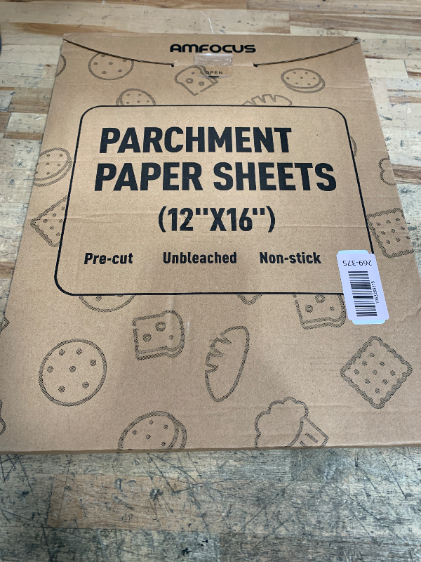 Photo 1 of 200 PCS Unbleached Parchment Paper Sheets for Baking 12x16 Inches, Non-Stick and Non-Toxic Pre-cut Parchment Sheets for Oven, Cooking, Grilling, Air Fryer and Steaming - Fit for Half Sheet Pans