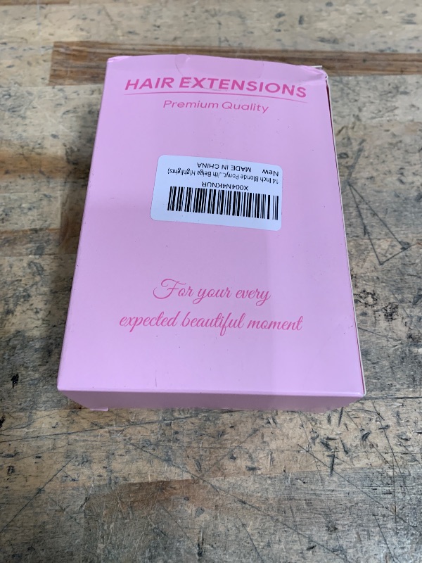 Photo 1 of 14 Inch Ponytail Extension - Wavy Pony Tails Hair Extensions, Claw Clip Ponytail Extension, Synthetic Hair Extensions Ponytail, Clip on Ponytails for Women (Light Brown With Beige Highlights)