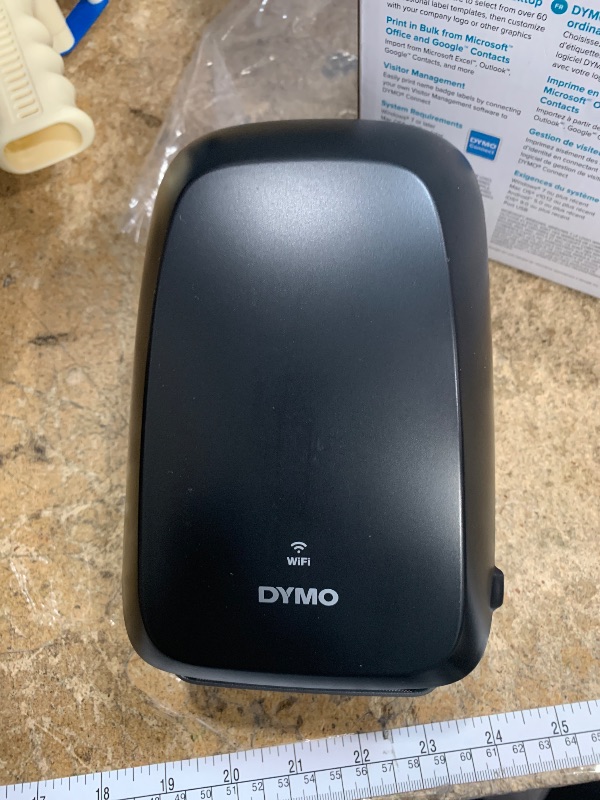 Photo 1 of DYMO LabelWriter Wireless Label Printer | Direct Thermal Printer Great for Shipping Warehouse Labels Name Badges Barcodes and More Connect Through Wi-Fi for Home & Office Organization Black