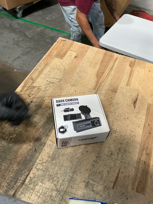 Photo 1 of 3 Channel 5G WiFi Dash Cam, 4K+1080P+1080P Dash Cam Front and Rear Inside with 64GB Card, 3.16” IPS Screen, G-Sensor, Loop Recording, Parking Monitor, 170° Wide Angle, IR Night Vision, WDR, Silver
