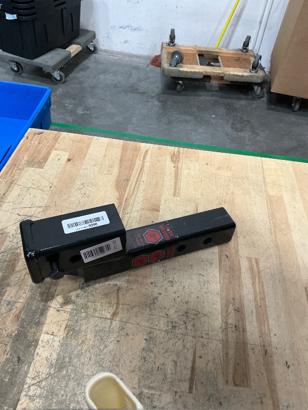 Photo 1 of **HEAVY** TOPTOW 64121 2-inch Receiver Trailer Hitch Extension Riser with 2-inch Rise/Drop, Solid Shank, 10000lbs Capacity, Anti-Rattle Bolt