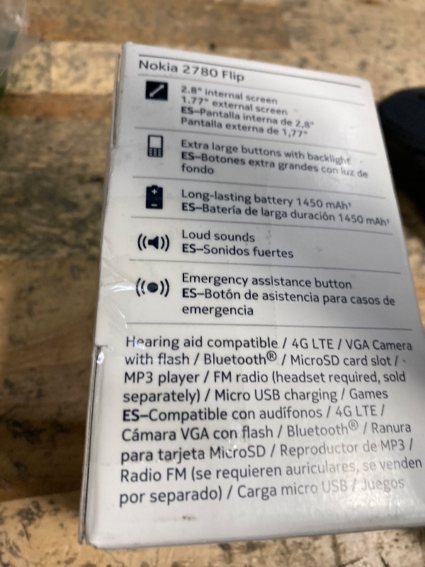 Photo 1 of **Missing Charger** Nokia 2780 Flip | Unlocked | Universally Compatible with All Mobile Carriers | Black