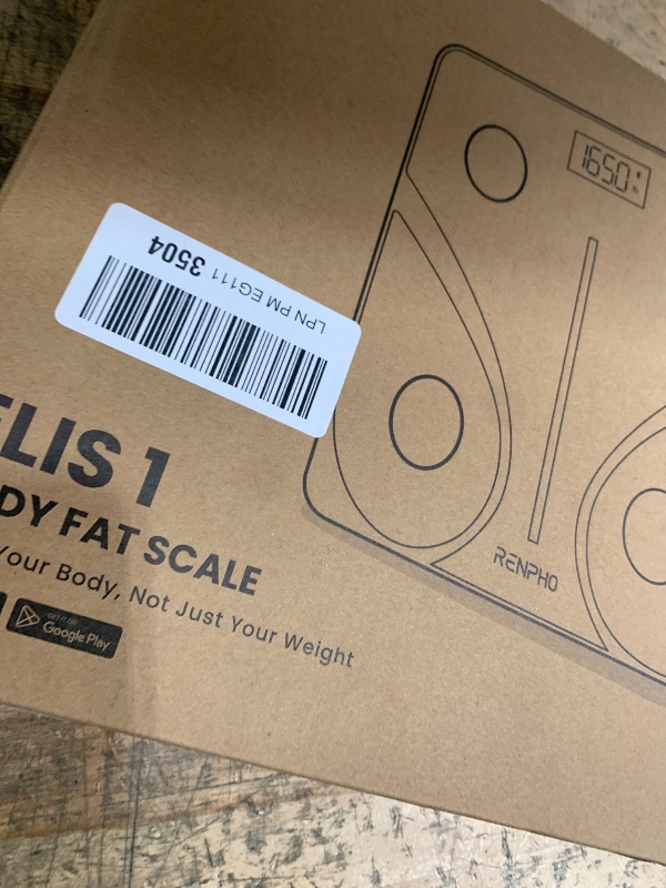 Photo 1 of RENPHO Bluetooth Body Fat Scale, Digital Weight Scale Bathroom Smart Body Composition Analyzer Wireless BMI Compact Scale Health Monitor with Smartphone APP, 396 lbs