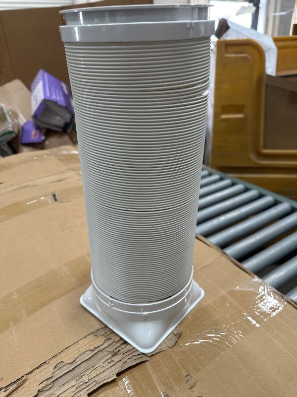 Photo 1 of ** used item, dirty, leaks **
BLACK+DECKER Portable Air Conditioner, 9,000 BTU (5,300 BTU SACC) for Rooms up to 400 Sq. Ft., Portable AC with Follow Me Remote Control and Window Kit, BPACT08WT, White