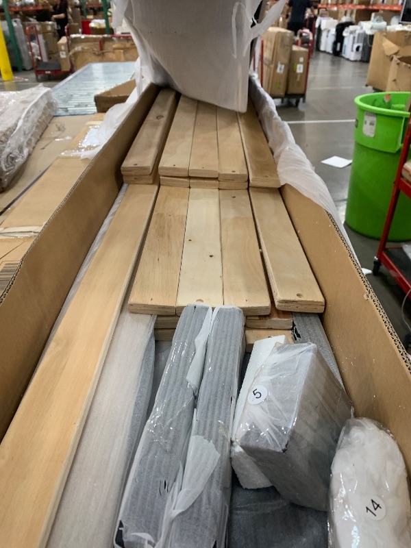 Photo 1 of *****************INCOMPLETE ITEM, THIS IS ONLY BOX #2 OUT OF 2*****************
PVWIIK Full Size Daybed with Trundle for Bedroom,Guest Room,Solid Wood Bed Frame w/Wood Slat Support,Upholstered Backrest for Adults/Kid,No Box Spring Needed, Beige